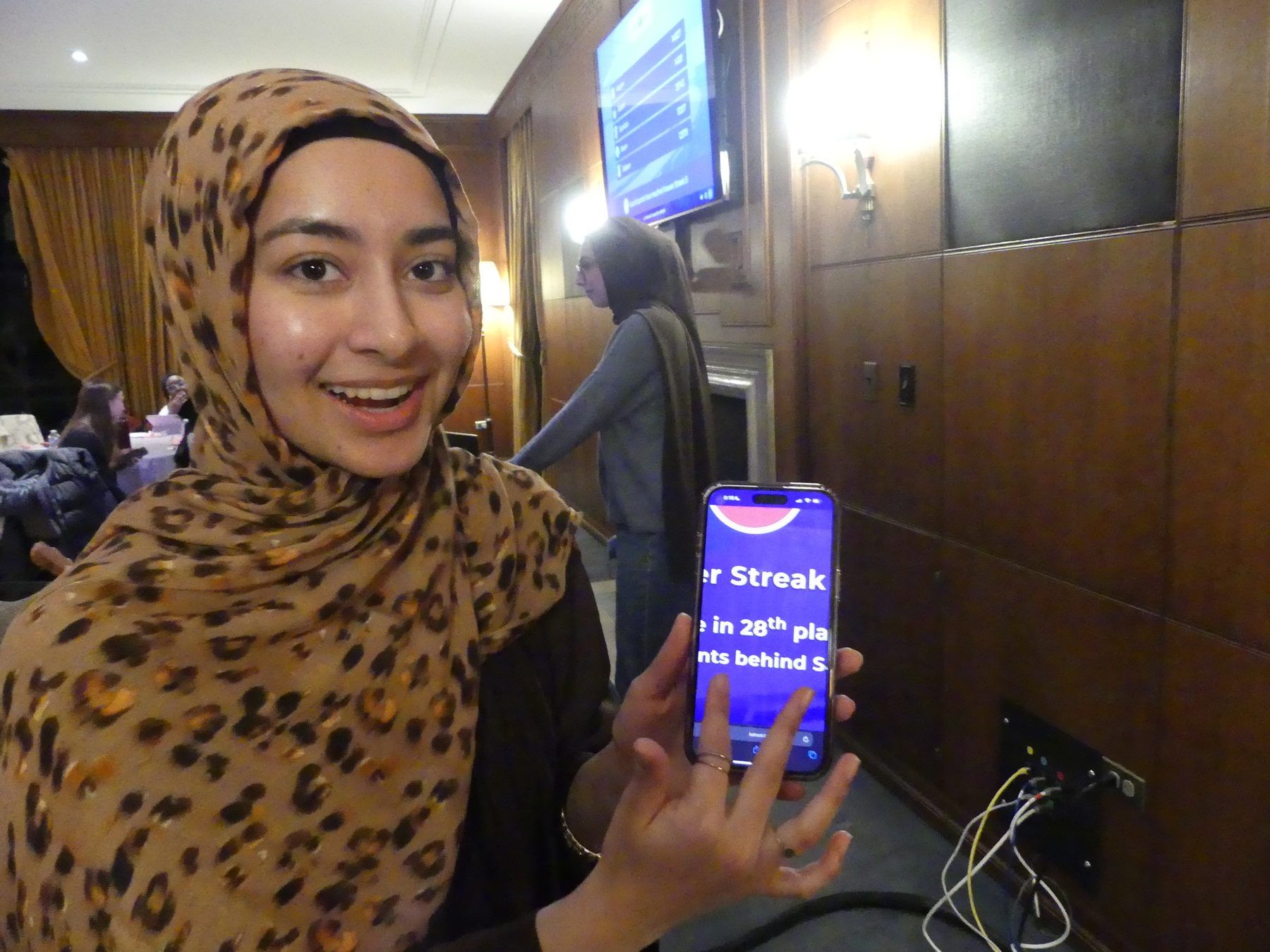 An ISA member at a program night