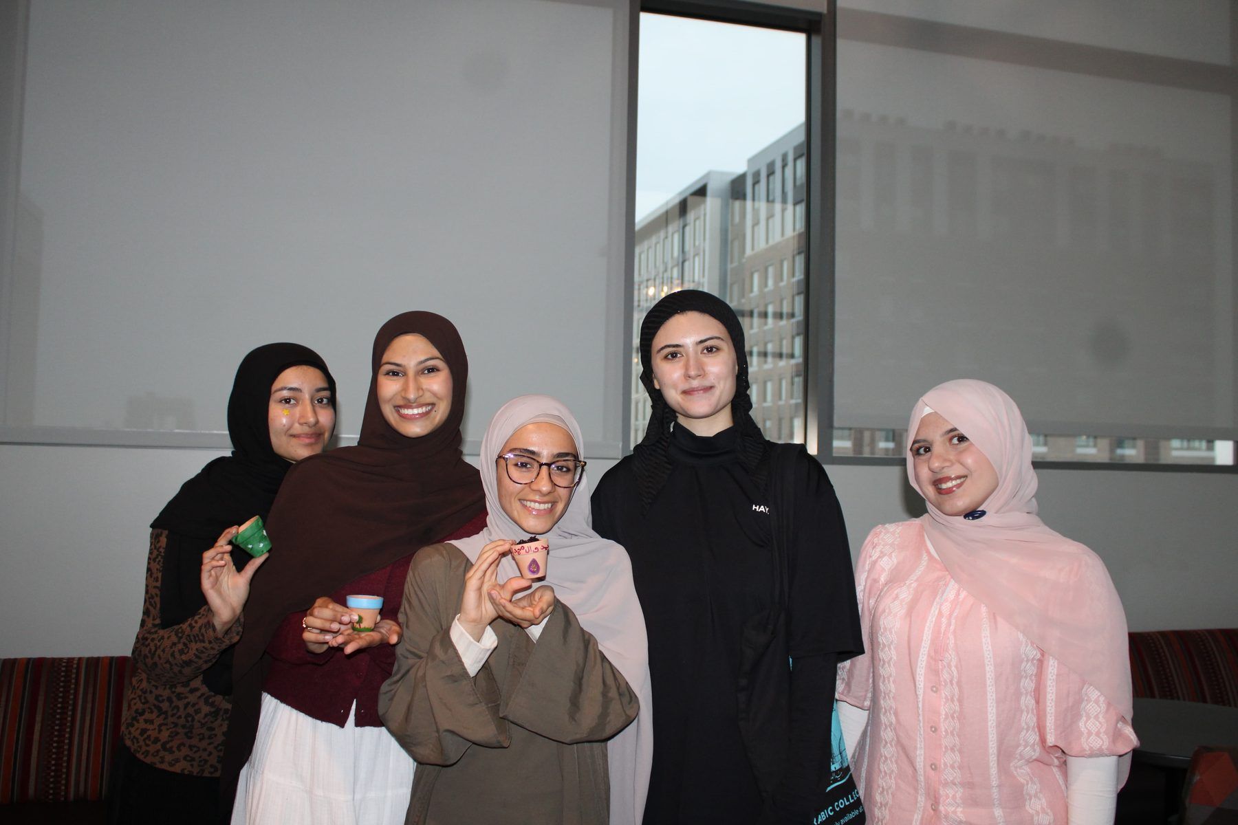 ISA members smiling together indoors